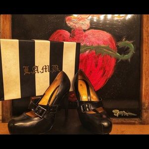 L.A.M.B Platform Mary Janes.